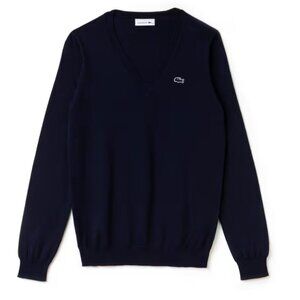 Lacoste Merino Wool V-Neck Sweater